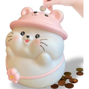 Frog Money Bank,Piggy Bank Girls,Unbreakable Plastic Coin Bank,Green Piggy Banks Saving Money Box Girl for Birthday, Christmas and Thanksgiving(Frogs and Pigs)