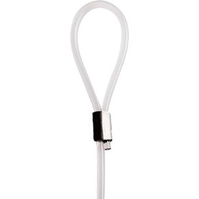STAS Looped End Cord Clear Nylon - 5 Pack – Perlon Picture Cable Wire for Picture Hanging Hooks and Picture Rails (59" Length, 2mm Diameter)
