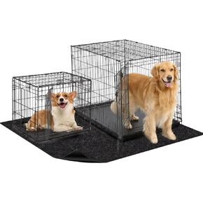 Extra Large Dog Crate Mat Liner, 48"x64" Washable Puppy Pee Pad for Kennel Training, Absorbs Urine, Waterproof, Non-Slip, Use Under Pet Cage to Protect Floors, Thin Cut to Fit Design