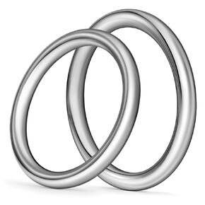 6 Pcs Metal O Ring Buckles Seamless Welded O-Rings Buckle for DIY Crafts, Bag Buckles, Bags, Dog Leashes, Purse Luggage Accessories(Brass, 1-1/2'')