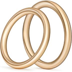 6 PCS Metal O Ring Buckles Seamless Olded O-Rings Buckle for DIY الحرف ، والأبقار للأكياس ، والأكياس ، ومقاوم الكلاب ، وملحقات الأمتعة المحفظة (النحاس ، 1-1/2 '') in Kuwait