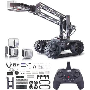 مجموعة Vanlinny Robotic Kit ، مشاريع STEM للأطفال الذين تتراوح أعمارهم بين 8 و 12 عامًا ، Arm Science Toy Electronic Robotic Arm للبنين والبنات لتعلم البرمجة/التكنولوجيا ، ومجموعات البناء التعليمية للمبتدئين ، وهدية عيد ميلاد عيد الميلاد.