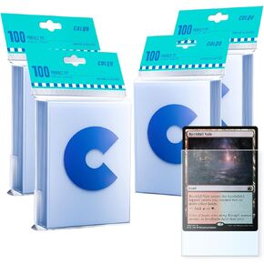 400 Exact Fit Card Sleeves, Perfect Fit Inner Sleeves Ideal for Double-Sleeving, Clear Trading Card Sleeve for MTG, PKM, TCG