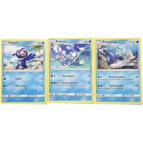 Primarina 41/149 Sun Moon - Rare - Evolution Pokemon Card lot - Brionne Popplio