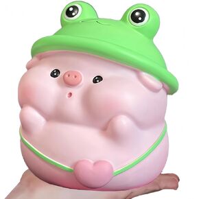 Piggy Bank Girls,Unbreakable Savings Box,Cute Cat Money Bank Birthday Gift Kids (Pink Piggy Bank) (Pink cat Piggy Bank)