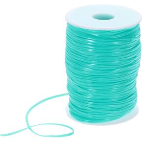 DMiotech Lanyard String Plastic Lacing Cord String 2.5mm White Gimp Strings Weaving Kit for Bracelet Necklaces Jewelry Making Keychain Art Crafts, 92m/101 Yards