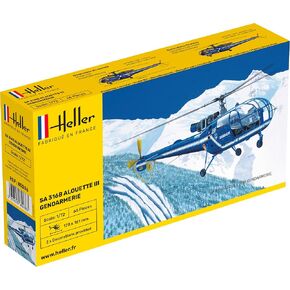 SA316B Alouette III Gendarmerie Helicopter Model Building Kit