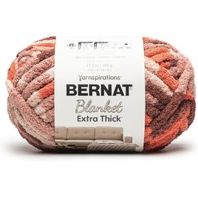 Bernat Blanket Extra Thick - 1 Pack of 72 Yards/21.2 oz Rusted 100% Polyester Yarn
