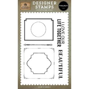Echo Park Paper Vintage Market: Our Life Together Stamp Set, Various