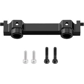 RCHUBAM 1/18 Universal RC الأمامية أو الخلفية التثبيت الجبهة جزء من الألومنيوم CNC Machined - 1pcs متوافق مع 1/18 HPI Venture Hilux RC أجزاء من سيارة الزحف على الطرق الوعرة (أسود)