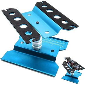Niiyen Car Repair Station, Rotation Assembly Platform Work Stand with Strong Professionalism and Adjustable Height for 1/8 1/10 RC Model Car(Blue)