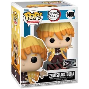 Funko Pop! Animation: Demon Slayer - Zenitsu Protecting Nezuko's Box Figure (Entertainment Earth Exclusive)