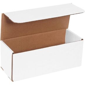 Secure Seal Shipping Boxes - 5x3x2" Mailers - White Foldable Corrugated Cardboard Packaging for Mailing, Moving, Storage, and Organizing - Strong Lightweight Foldable (Bulk 50 Pack) in Kuwait