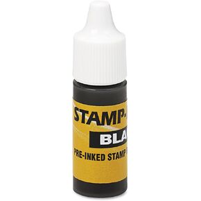 Stamp-Ever Pre-Inked Refill Ink, 7ml Bottle, Black (5027)