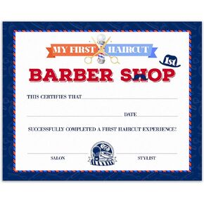 Certificate of Hair Cutting, 25 Pcs My First Haircut Award Certificates for Kids Boys Girls, Barbershop Awards, Haircut Certificate Favors & Supplies -20