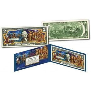Birth Of Jesus - Christmas - Nativity Uncirculated Two Dollar Bill Special Edition Collectible Display Holder and Certificate