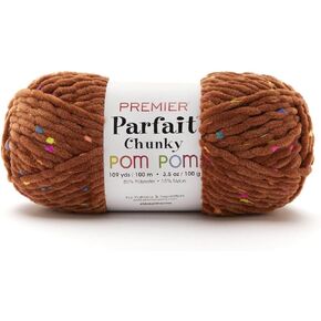 Premier Yarns Parfait Chunky Pom Pom ، Chenille ، 2107-01 دعنا نتوهج