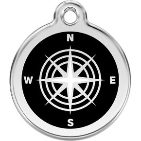 Red Dingo Personalized Compass Pet ID Dog Tag (Medium)