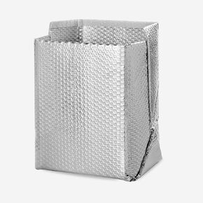 Thermal Box Liner 12x10x9 inch - 25 pack | Self-Seal Reflective Thermal Bubble Foil Insulated Box Liner with Flat Bottom for Cold Shipping. Lightweigth. Keep Cool Shield Heat - Made in USA.