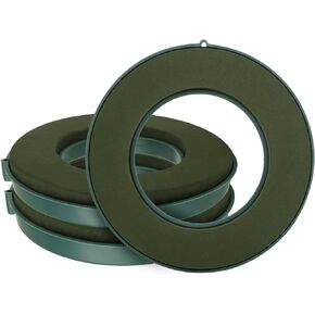LOYORTY 3PCS 8Inch Flower Foam Ring, Green Floral Foam Blocks, Floral Foam for Flower Arrangements, Wet Flower Foam for Flower Arrangements for Wedding, Birthdays, Home