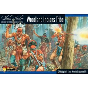 Warlord Games Woodland Indians Tribe - 28mm Scale Plastic Miniatures for Black Powder Highly Detailed American War of Independence Miniatures