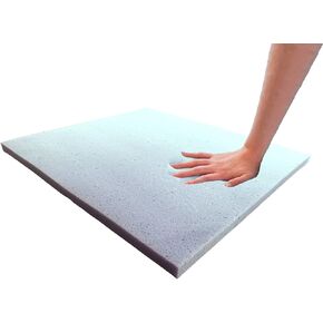 Foamma 3" x 22" x 24" Cooling Gel-Infused Memory Foam Cushion, Seat Replacement, Padding, Chair Cushion Square Foam, Dining Chairs, Wheelchair Cushion Replacement