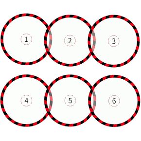 6 Pcs Objective Marker, Objective Disc Gaming Accessory Compatible with 40K Warhammer or Other Games (Miniature is not Included)