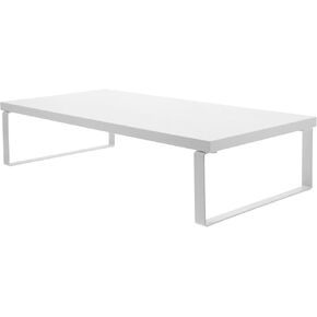 ARTIBETTER White Monitor Stand Riser for Desk, Computer Monitor Stand with Storage, 15.74 X 7.87 X 3.14 Inch, Space-Saving Desktop Organizer for Home Office