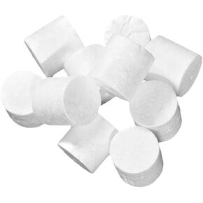 Set of 10 Foam Cylinders for Painting and Crafts, 9x9cm