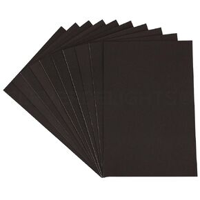 CleverDelights 8 "× 12" أوراق رغوة سوداء - 10 حزمة - صفائح حرفة لاصقة كبيرة