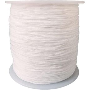 136 Yard 1.0MM Nylon Cord Rattail Trim Thread for Chinese Knotting, Kumihimo Beading,Jewelry Making,Bracelets (White)