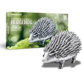 Piececool 3D Metal Puzzles for Adults, Hedgehog Metal Model Kit, Challenging DIY Assembling Crafts Kit Hobbies Creative Gifts Home Decor
