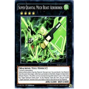 YU-GI-OH! - Super Quantal Mech Beast Aeroboros - WIRA-EN035 - Super Rare - 1st Edition (WIRA-EN035) - Wing Raiders - 1st Edition - Super Rare