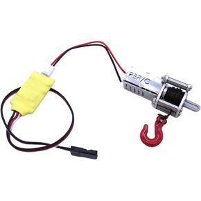 Premium Electric Winch Control System for WPL MN 1/12 1/14 1/16 Scale RC Crawler, Winch with Cable