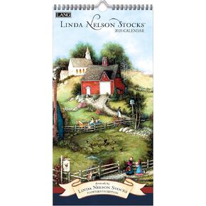 Lang Companies, Linda Nelson Stocks 2026 Vertical Wall Calendar, 8'' X 15.8'', 12-Month Calendar with Stapled Binding