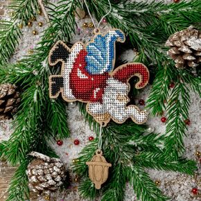 Wizardi Wonderland Crafts Bead Embroidery kit on Wood FLK-455
