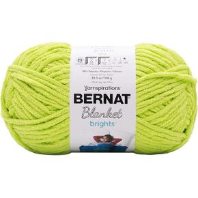Bernat Yarn Blanket Brght, Bright Lime