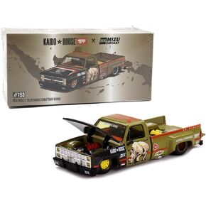 1:64 Diecast Model Car Compatible with Chevrolet Silverado “Sumatran Rhino" by Kaido House x Mini GT x Mizu Diecast Limited Edition KHMG153