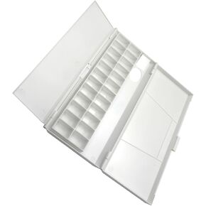 Foldable Watercolor Pigment Box Practical Paint Plate for Artists Students Painters Clamshell Design for Easy Use Versatile Mixing for Watercolor Oil Paints