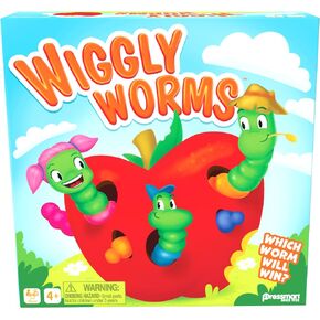 Pressman Wiggly Worms Game - Color Matching Memory Preschool Game, Kids Ages 4 and Up
