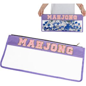 Empty Mahjong Bag, Mahjong Case for American Mahjong Set (Case Only, Purple)