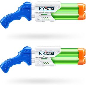 XSHOT Small Dual Stream Water Blaster 2 Pack by ZURU Dual Play Water Toy, Dual Stream Blaster, Water Toy for Children, Teen and Adults