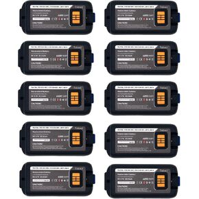 10 Pack Replacement Battery for H'oneywell/Dolphin CK3 CK65 CK70 CK71 CK75 Barcode Scanner fits Part Number 318-034-001 318-034-003 318-034-01 Li-ion Replacement Battery 3.7V/6800mAh