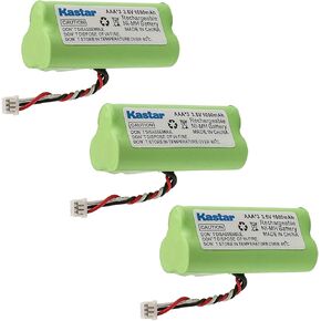 Kastar 3-Pack AAA 3.6V 1000mAh Ni-MH Rechargeable Battery Replacement for Zebra/Motorola Symbol 82-67705-01 Symbol LS-4278 LS4278-M BTRY-LS42RAAOE-01 DS-6878 Cordless Bluetooth Laser Barcode Scanner
