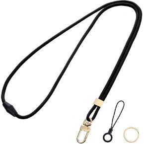 ID Card Holder Lanyard, Neck Lanyard for Keys ID Badges Holder ID Lanyard with Keyring and Clasp for School ID
