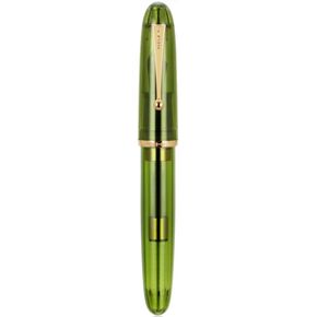 Jinhao 9019 Dadao Fountain Pen with Box, #8 Heartbeat Fine Nib with Large Converter Set (Olive Green)