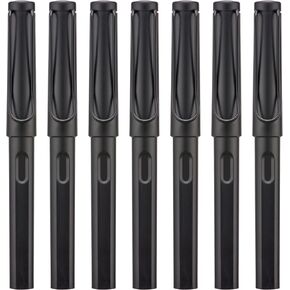 Matte Black Parallel Calligraphy Fountain Pen Set with Duckbill Clip,7 Assorted Nib Sizes for Gothic Art Drawing and Writing Signature in Saudi Arabia