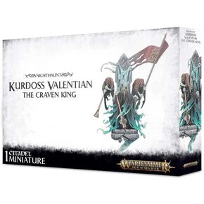 Warhammer Age of Sigmar Nighthaunt Kurdoss Valentian The Craven King 14+ Tabletop Miniature