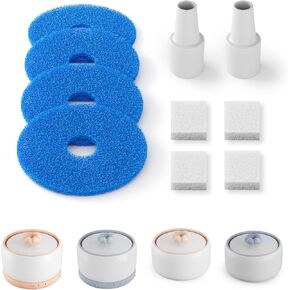 WOPET Cat Water Fountain Filters, Pet Water Fountain Filter Replacement Compatible with W03 & W03 Lite Ceramic Cat Fountain, Dog Fountain Filter Replacement Cats,Pets
