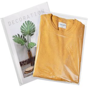 Clear Self‑Sealing Cellophane Bags 10x13 Inches, 100Pack Clear Plastic Poly Shipping Bags with Reinforced Edge for Small Business Packaging Clothing, Shirts, Decorative Wrappers & Artwork